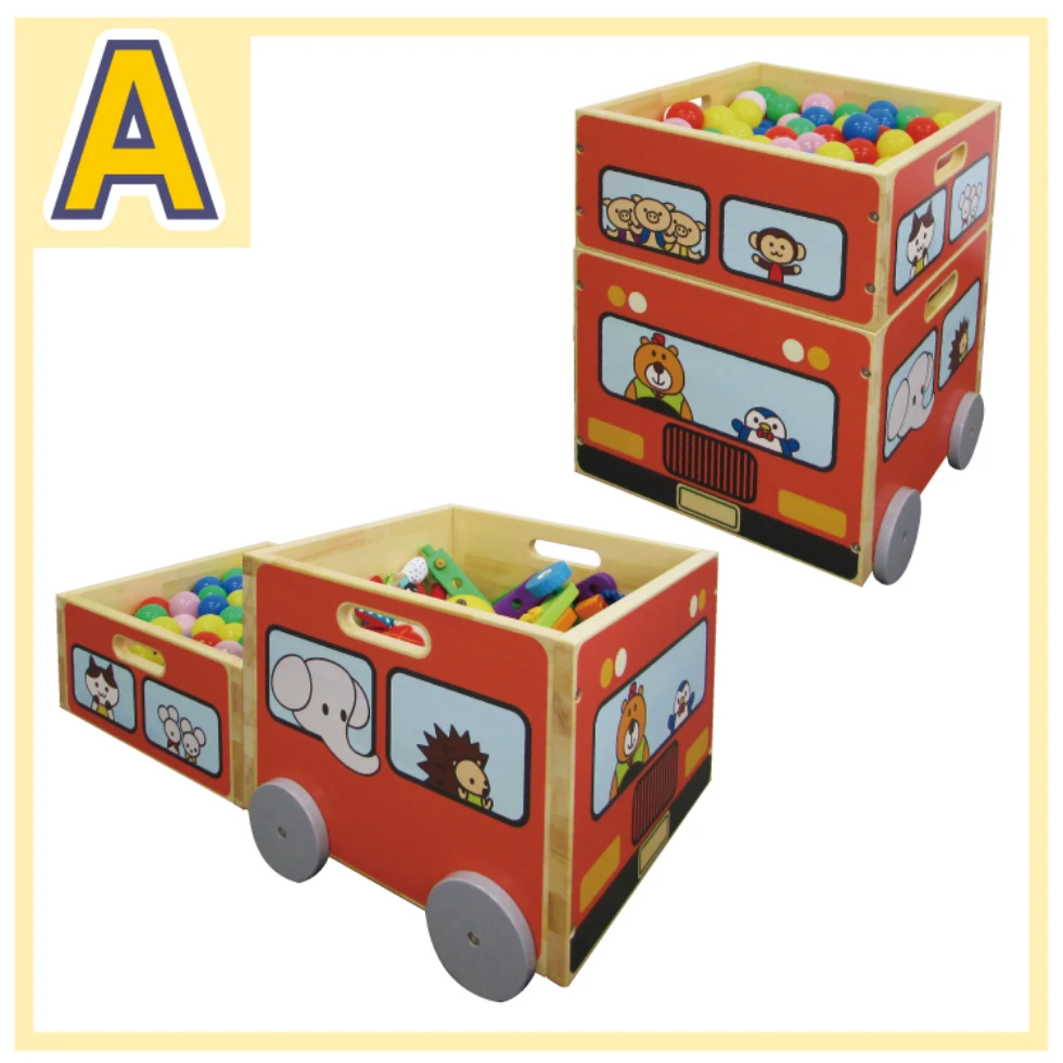 A:おもちゃ箱ロンドンバス（どうぶつ）