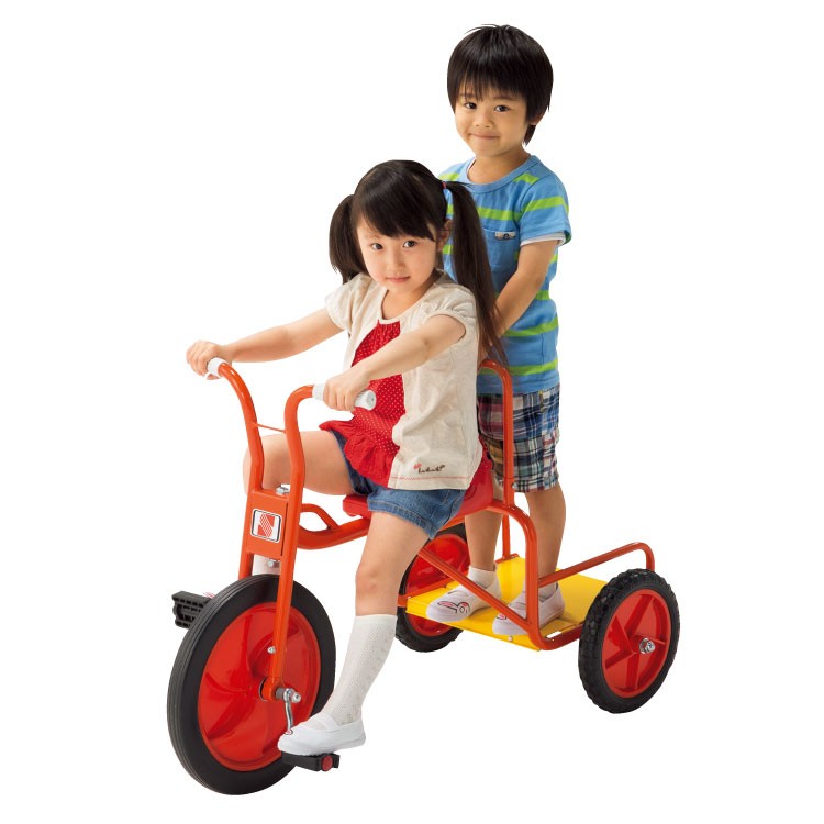 スーパー三輪車DX 大型三輪車 特別支援、養護、機能訓練、保育園、幼稚園、施設、公共、商業、乗用遊具、園庭、大型 自転車車体